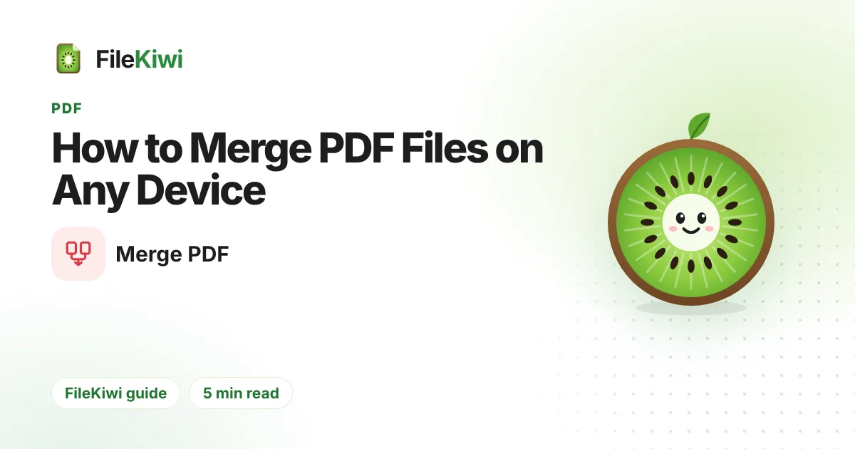 How to Merge PDF Files on Any Device