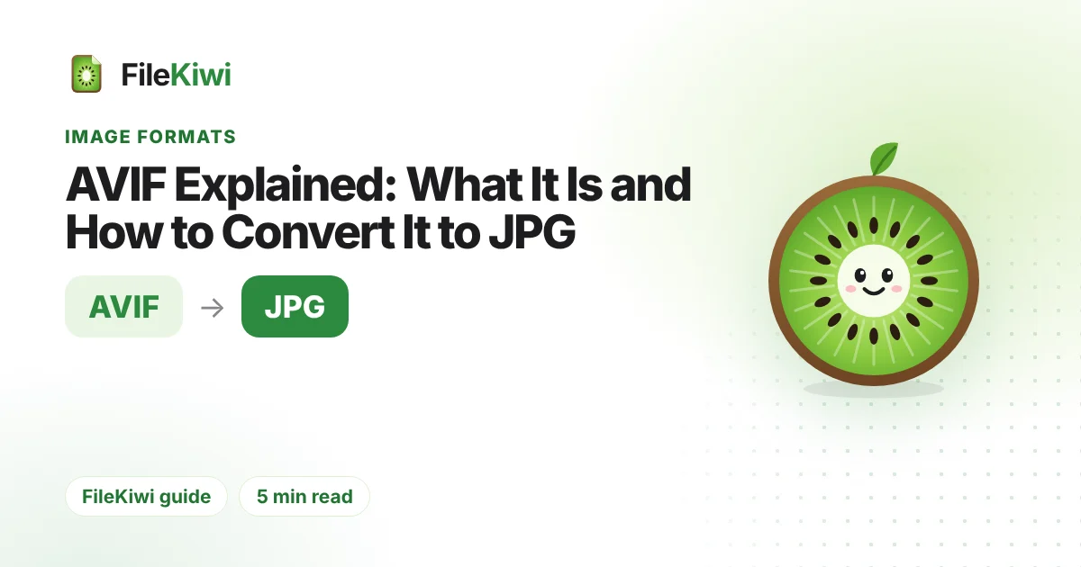 AVIF Explained: What It Is and How to Convert It to JPG